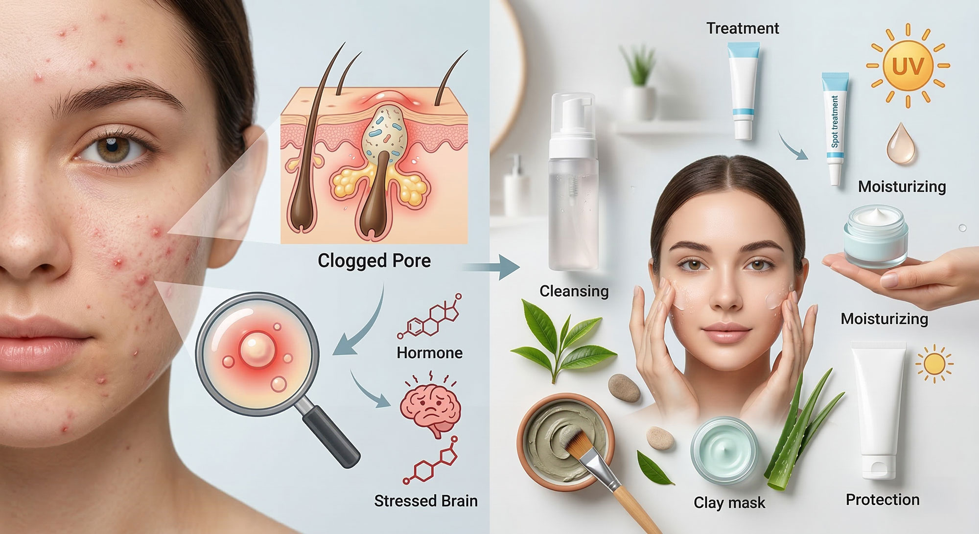 Sivilce ve Akne Neden Oluşur? Akneye Eğilimli Ciltler İçin Bakım Önerileri